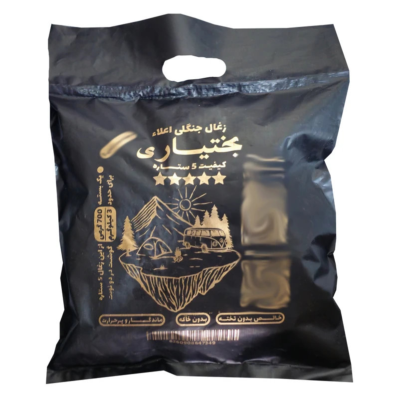 زغال بختیاری مدل باغی ۵ ستاره وزن ۱۶۰۰ گرم