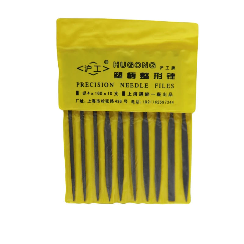 سوهان زرگری هوگانگ مدل YP-4*160*10MM مجموعه 10 عددی 