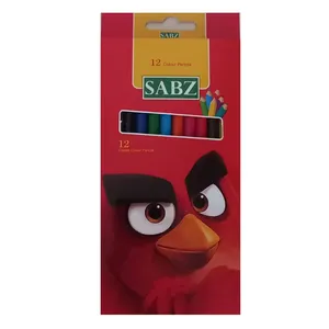 مداد رنگی 12 رنگ سبز کد 10