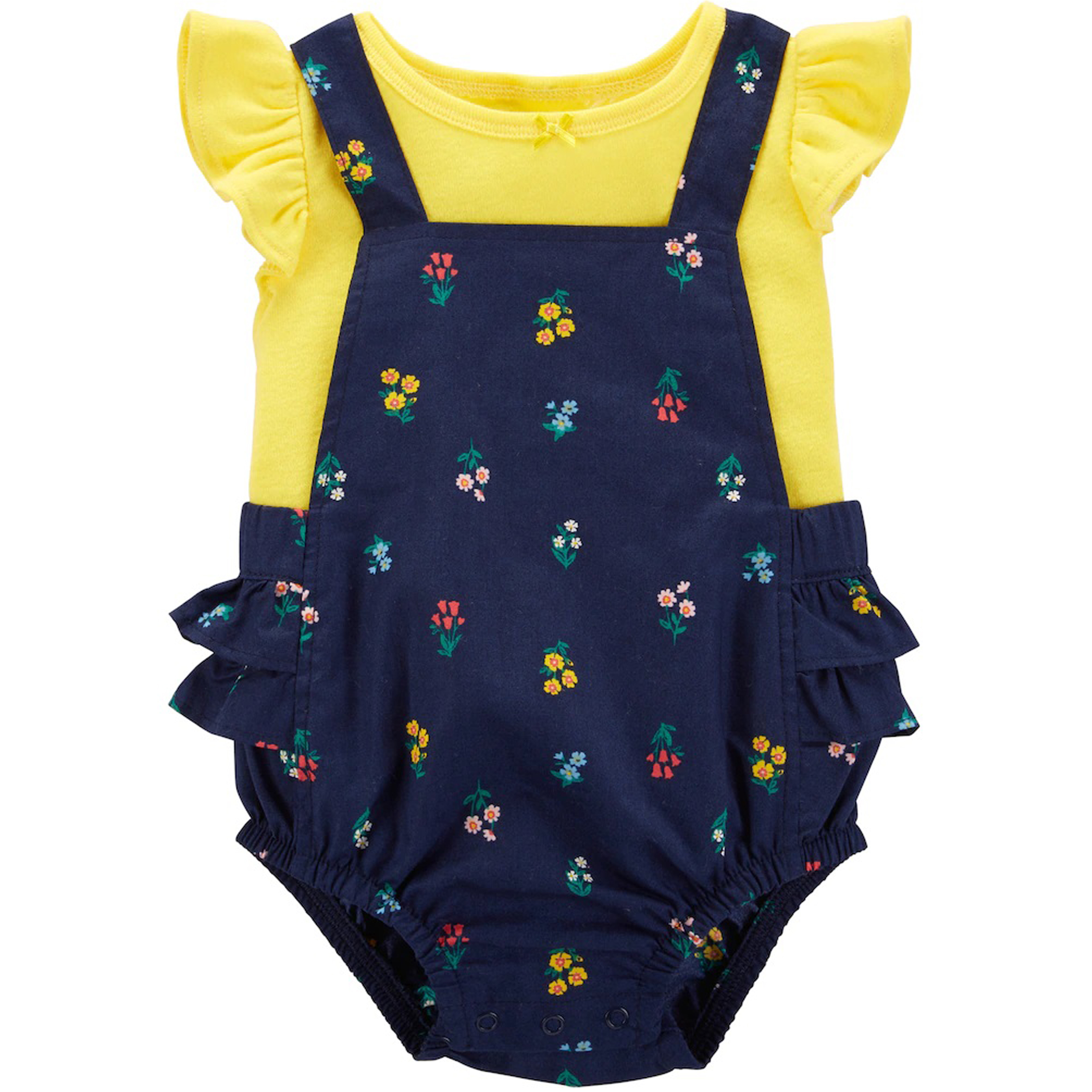 ست تی شرت و سرهمی نوزادی دخترانه کارترز کد 1272