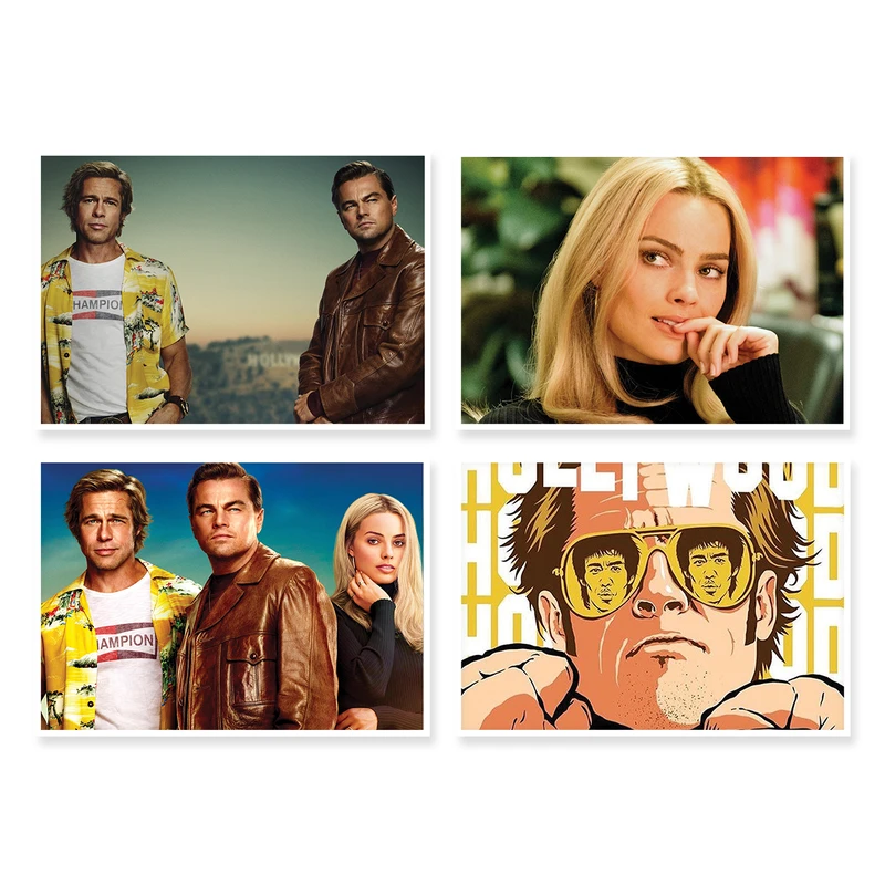 پوستر طرح فیلم Once Upon a Time in Hollywood کد A-1708 مجموعه 4 عددی