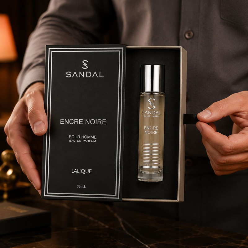 ادو پرفیوم مردانه صندل مدل lalique encre noire حجم 33 میلی لیتر