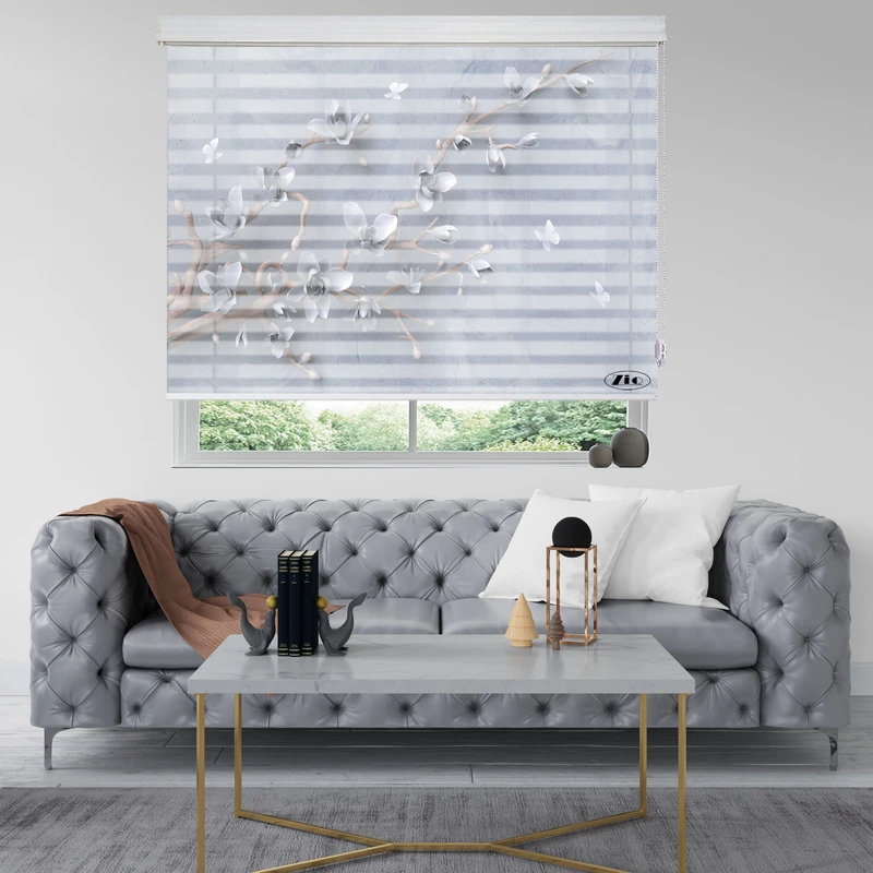 پرده زبرا زیو مدل 3D-1225 سایز 100x150 سانتی متر