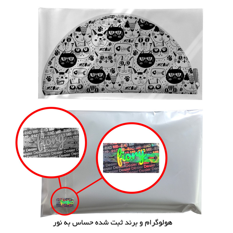 جای لقمه مستر راد مدل گربه طرح وکتور کد fiory 2204 