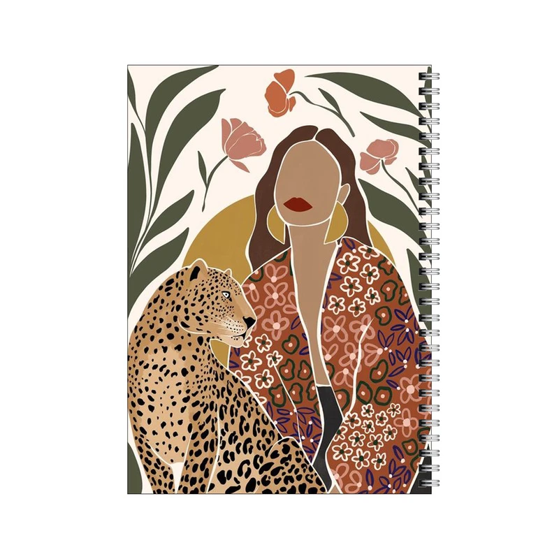 دفتر مشق 50 برگ بامبیلیپ طرح دختر پلنگ کد 1098319