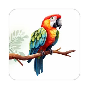 زیر لیوانی کاکتی طرح حیوانات رنگی مدل mp26654