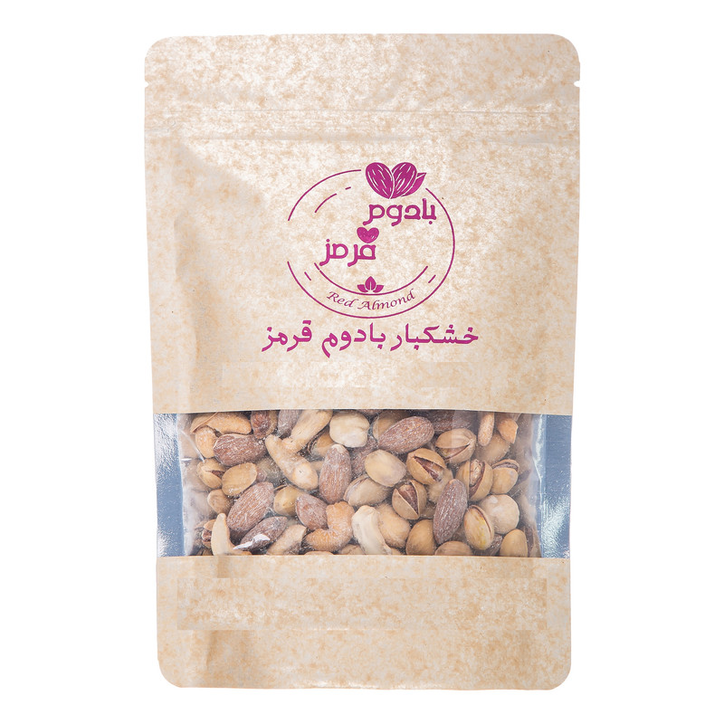 آجیل چهار مغز نمکی بادوم قرمز نمکدون - 1 کیلوگرم