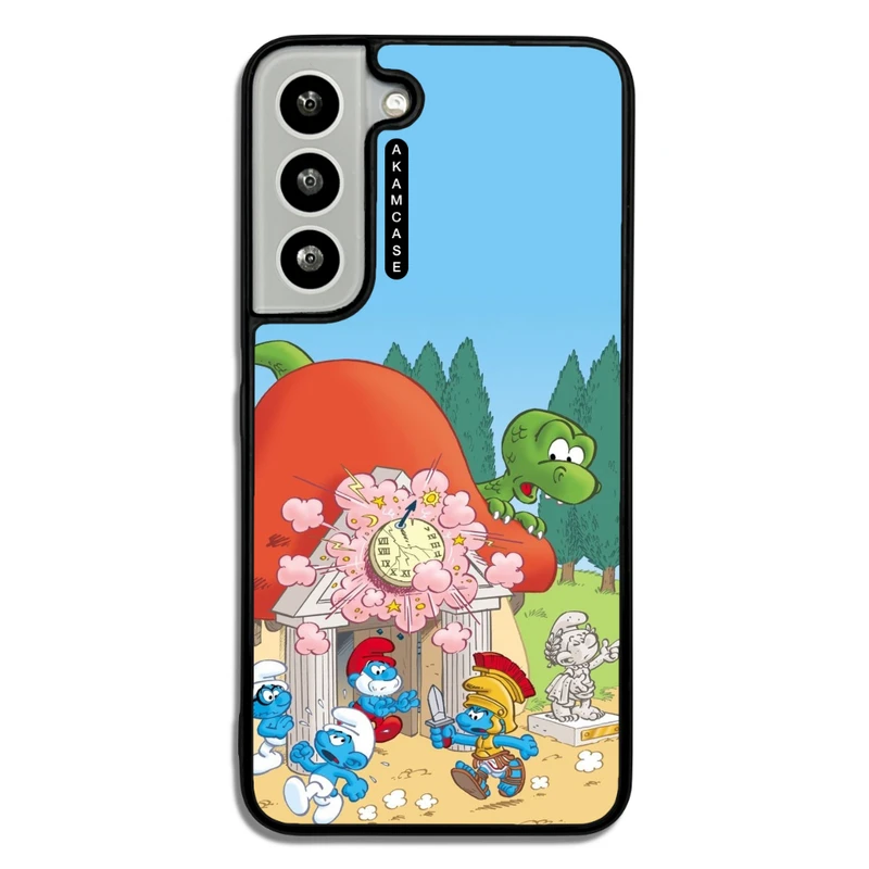 کاور آکام مدل AMC-WSGS22-SMURFS-6 مناسب برای گوشی موبایل سامسونگ Galaxy S22