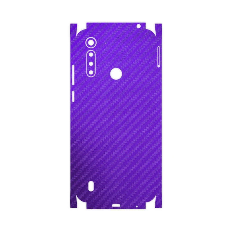 برچسب پوششی ماهوت مدل Purple-Fiber-FullSkin مناسب برای گوشی موبایل موتورولا Moto G8 Power Lite