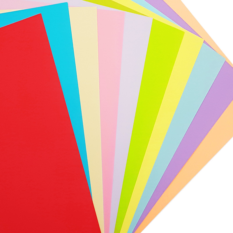 کاغذ رنگی A4 مدل سوپر لوکس بسته 50 عددی