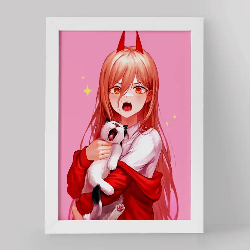 تابلو خندالو مدل پاور انیمه مرد اره ای کد 17888