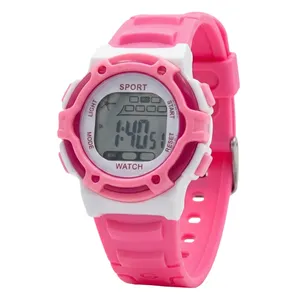 ساعت مچی دیجیتال بچگانه مدل اسپرت تک زمانه بند سیلیکونی کرنومتر دار کد ۵