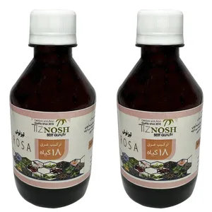 عرق 18 گیاه سنگ کلیه و مثانه تیزنوش - 500 میلی لیتر بسته 2 عددی