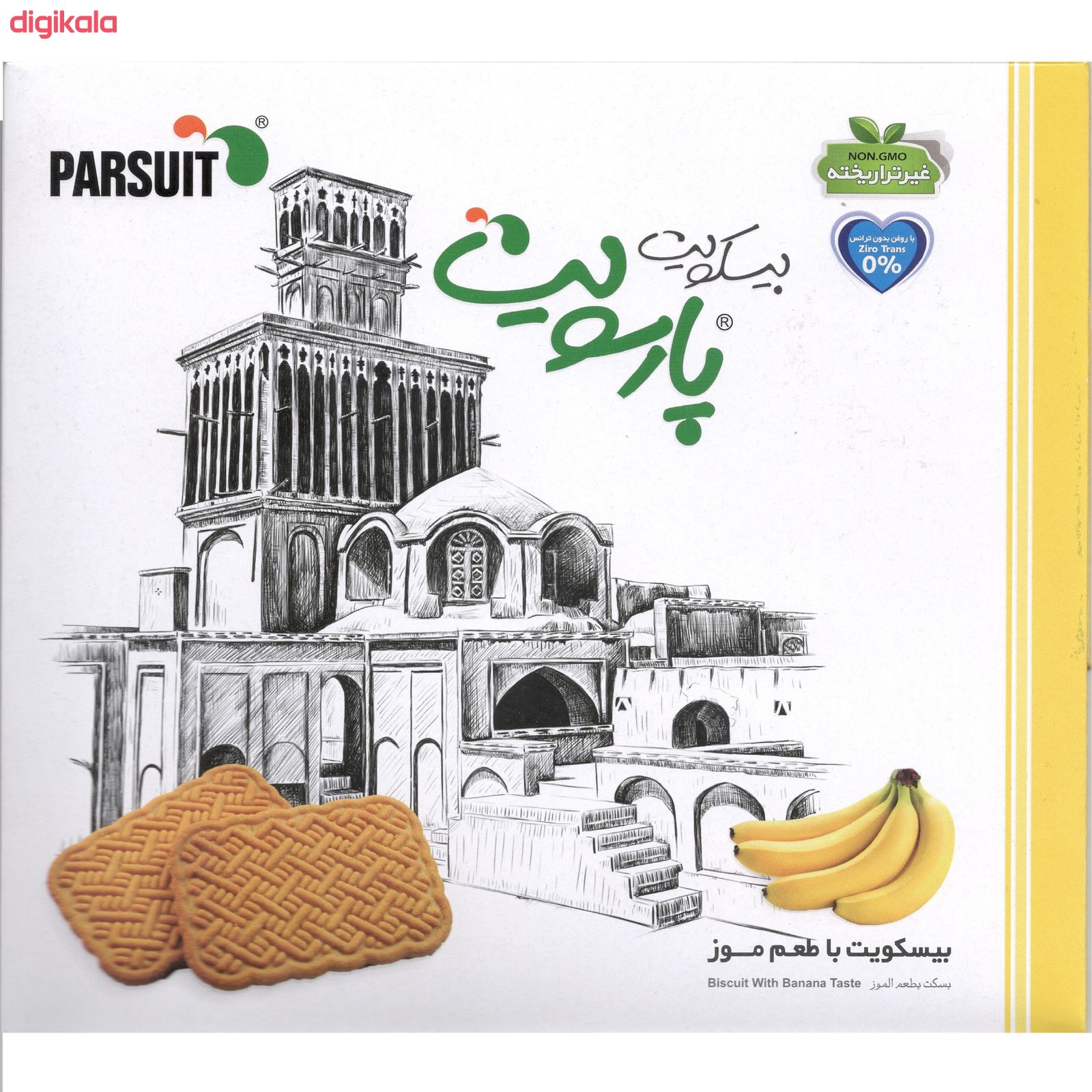 بیسکویت پذیرایی با طعم موز پارسویت - 900 گرم main 1 1