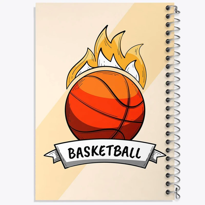 دفتر شطرنجی 50 برگ خندالو طرح بسکتبال Basketball کد 26440