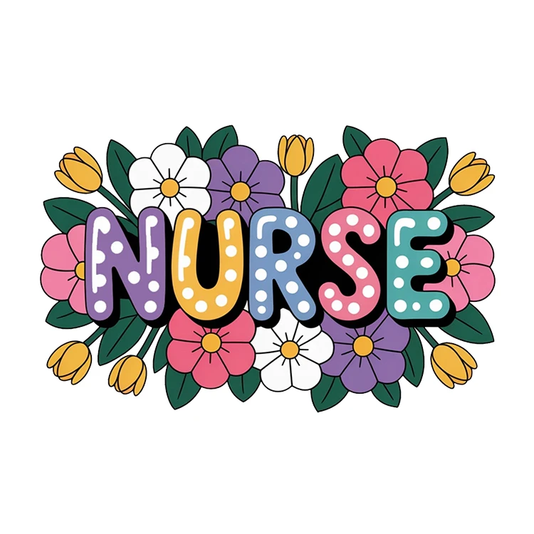 استیکر پارچه و لباس پاد آفرین مدل پرستار کادر درمان بیمارستان کد S2441