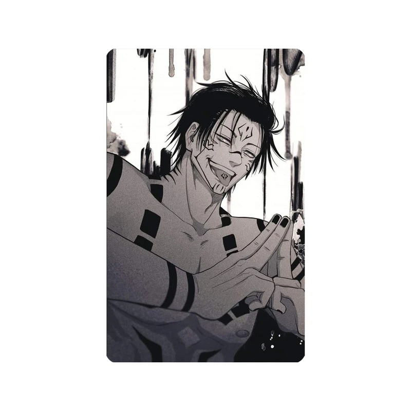 استیکر کارت مدل انیمه طرح جوجوتسو کایسن توجی فوشیگورو Jujutsu Kaisen Toji Fushiguro کد 5282