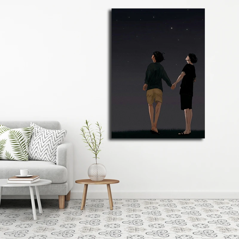 تابلو شاسی مدل taekook fanart کد 23