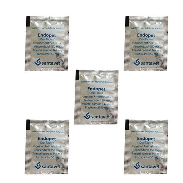 قرص ضد انگل سگ و گربه اندوپت مدل e05 مجموعه 5 عددی