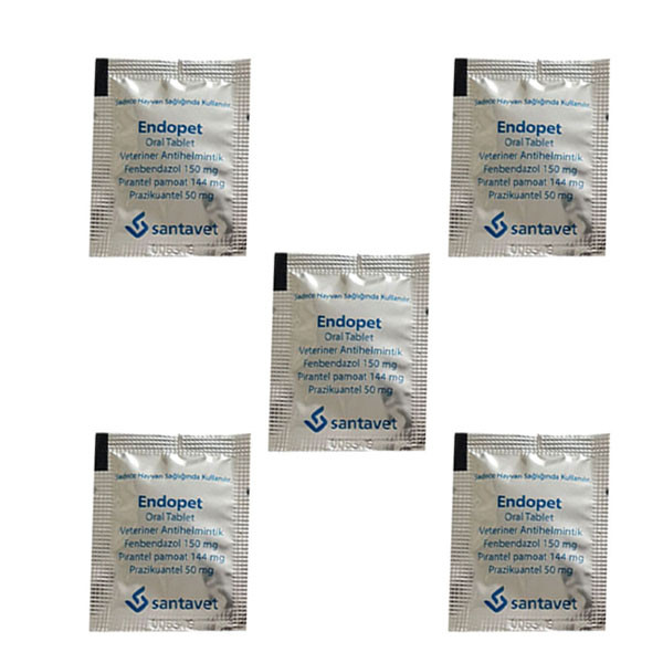 قرص ضد انگل سگ و گربه اندوپت مدل e05 مجموعه 5 عددی