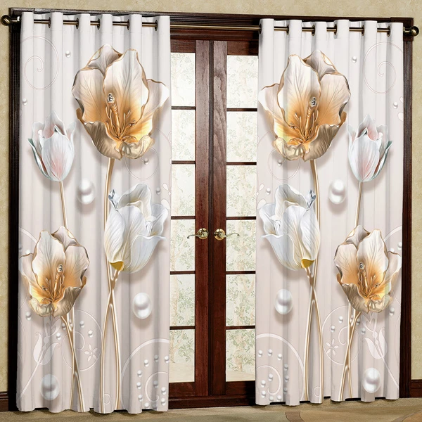 پرده مدل هازان پانچی کد 60 سایز 280x140 سانتی متر