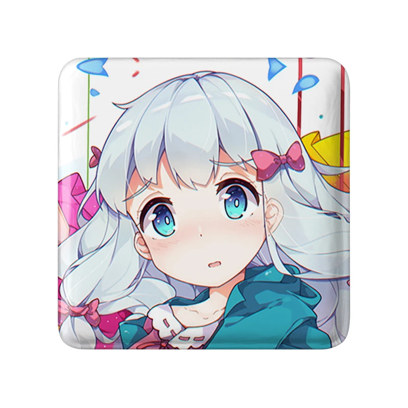 مگنت خندالو طرح ساگیری انیمه ارومانگا سنسی Eromanga Sensei  مدل مربعی کد 22605