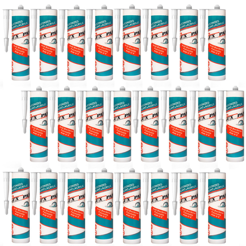 چسب ماستیک  لوکس پن مدل silicone-mastic حجم 480 میلی لیتر مجموعه 24 عددی