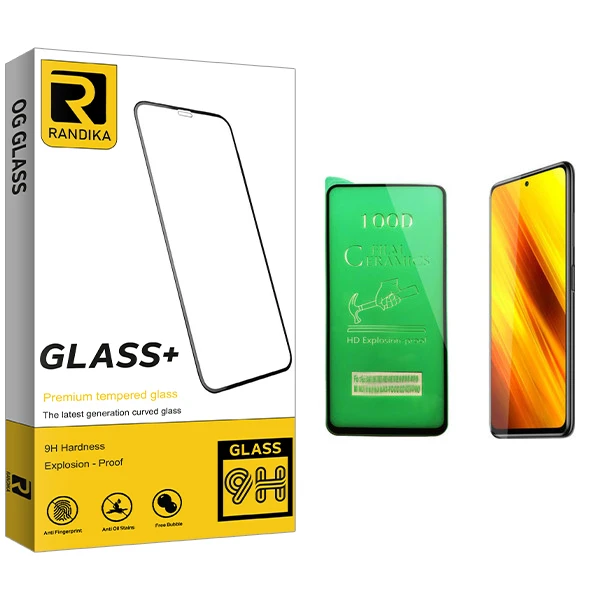 محافظ صفحه نمایش سرامیکی راندیکا مدل GLD مناسب برای گوشی موبایل شیائومی Poco X3