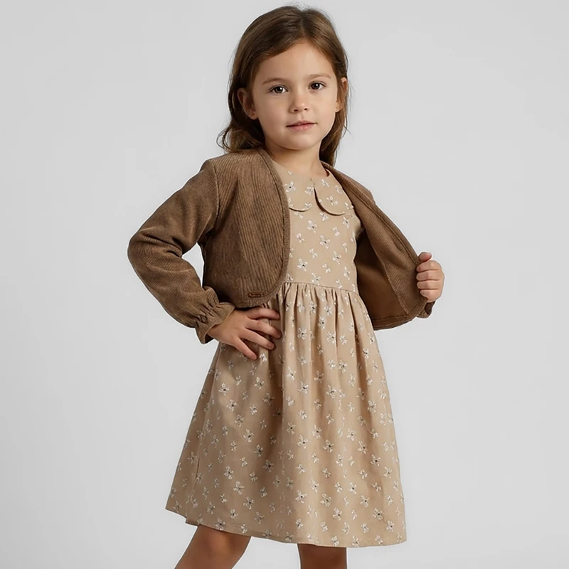 ست کت و سارافون دخترانه مدل ملکه