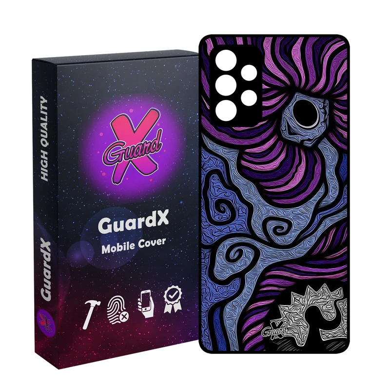 کاور گارد ایکس طرح رنگی مدل Glass10428 مناسب برای گوشی موبایل سامسونگ Galaxy A52/A52S