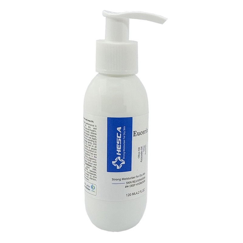 کرم آبرسان دست و بدن هسکا مدل %Eucerin10 مناسب برای انواع پوست حجم 120 میلی‌لیتر