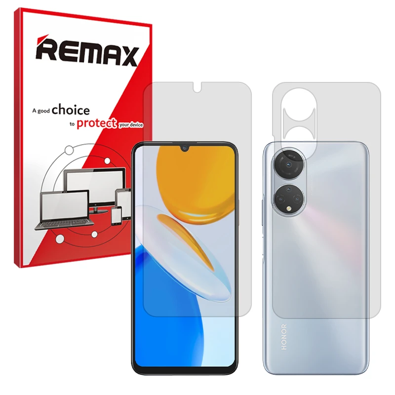 محافظ صفحه نمایش مات ریمکس مدل Resistant مناسب برای گوشی موبایل آنر X7 به همراه محافظ پشت گوشی