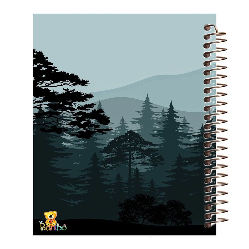 دفتر مشق 100 برگ بانیبو طرح جنگل  کد 300