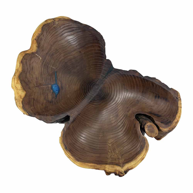 میوه خوری چوبی گوراب چوب طرح دفرمه مدل روستیک 1045