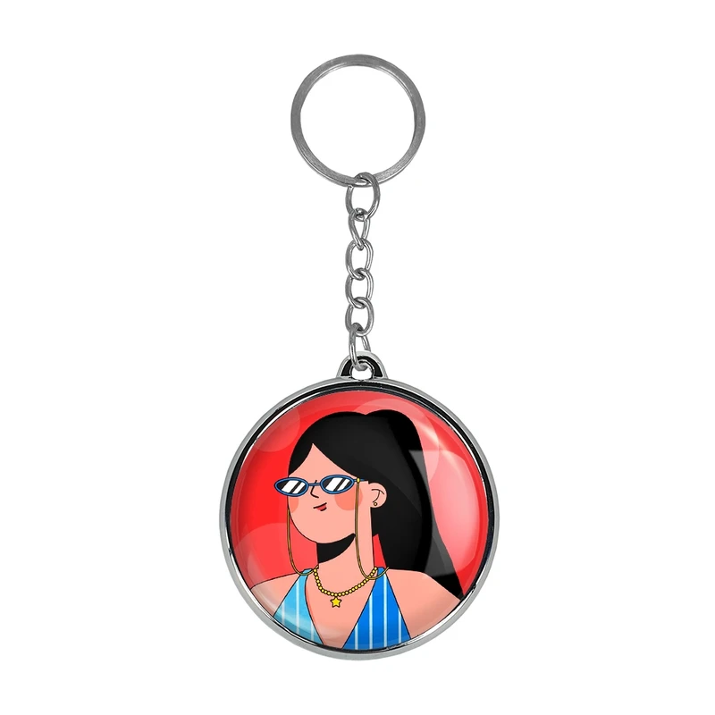 جاکلیدی خندالو طرح دختر قوی Girl Power مدل دوطرفه کد 2894128942