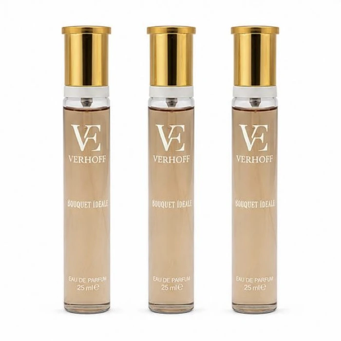عطر جیبی زنانه ورهف مدل بوکت آیدل با رایحه شیرین حجم 25 میلی لیتر بسته 3 عددی