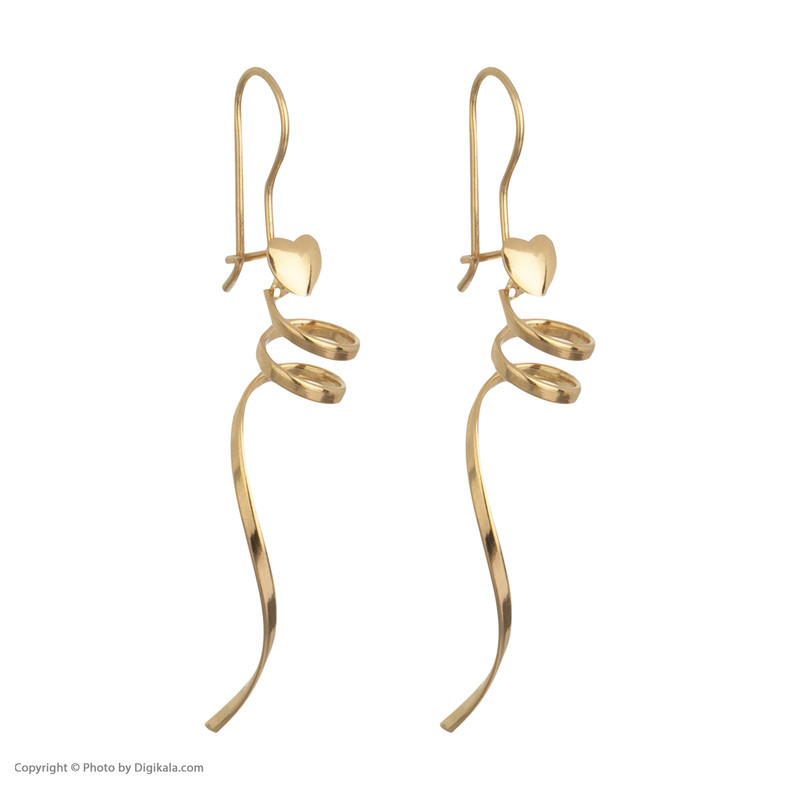 گوشواره طلا 18 عیار زنانه دوست خوب مدل dk605
