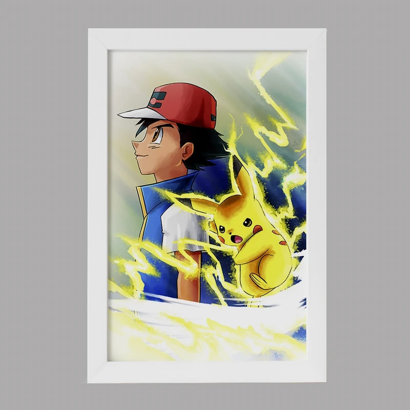 تابلو خندالو مدل انیمه پوکمون (Pokemon) کد F2156