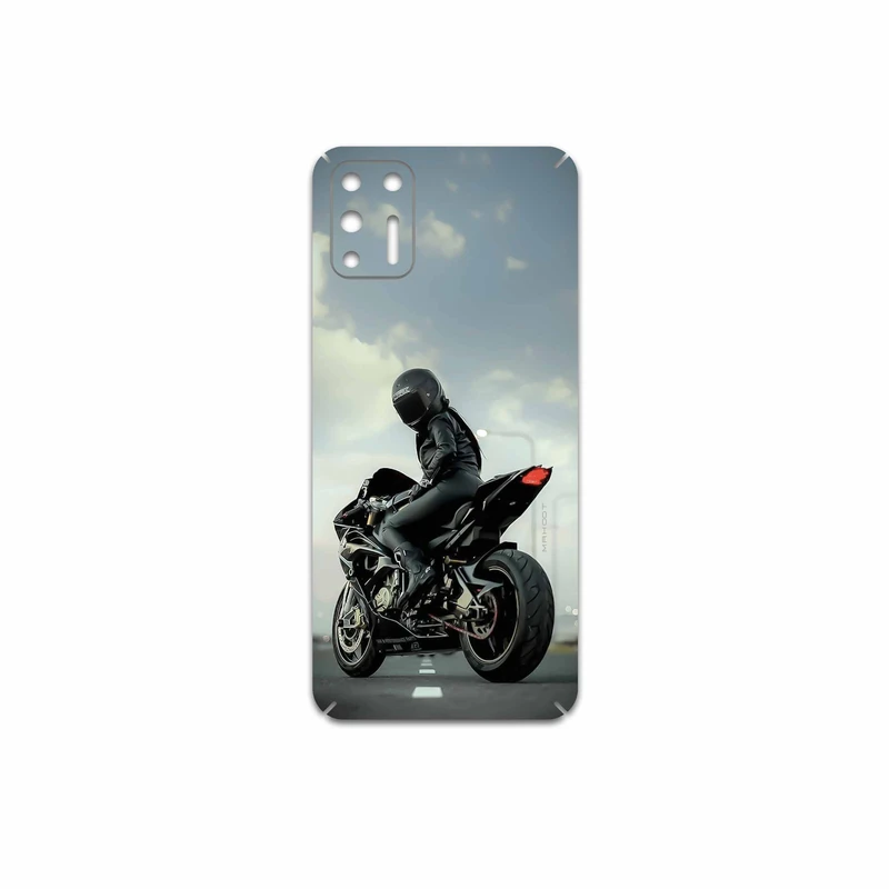 برچسب پوششی ماهوت مدل Motorcycling مناسب برای گوشی موبایل موتورولا Moto G9 Plus