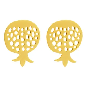 گوشواره طلا 18 عیار زنانه سهی مدل انار SE18