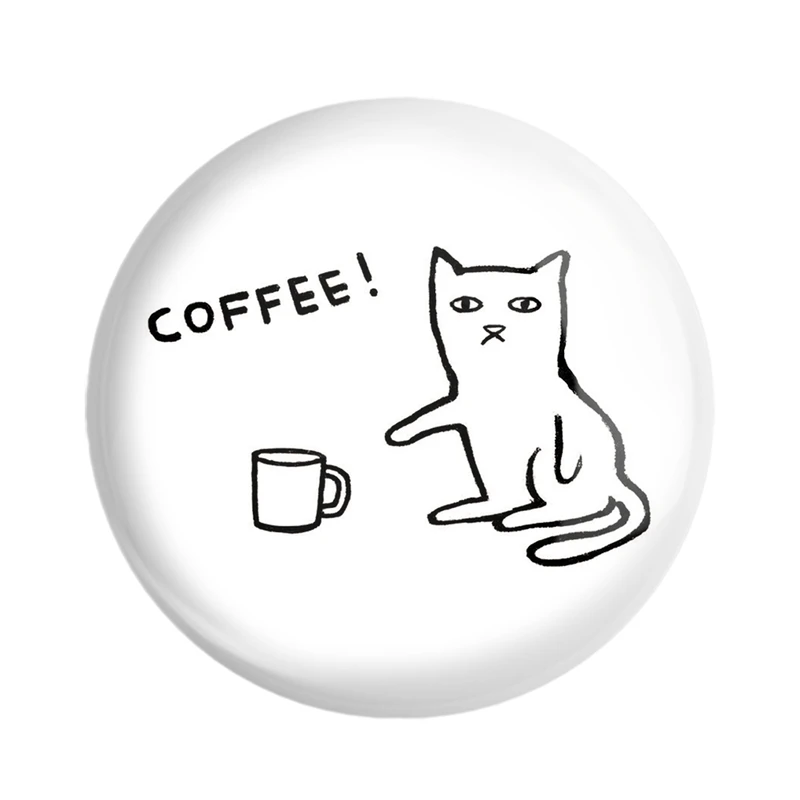 پیکسل خندالو مدل گربه و قهوه کد 29330