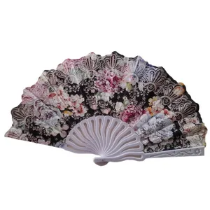 بادبزن دستی طرح گل کد 207