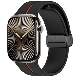 Goof 2C-Siliconemag Strap suitable for Apple Watch Series 10 42mm