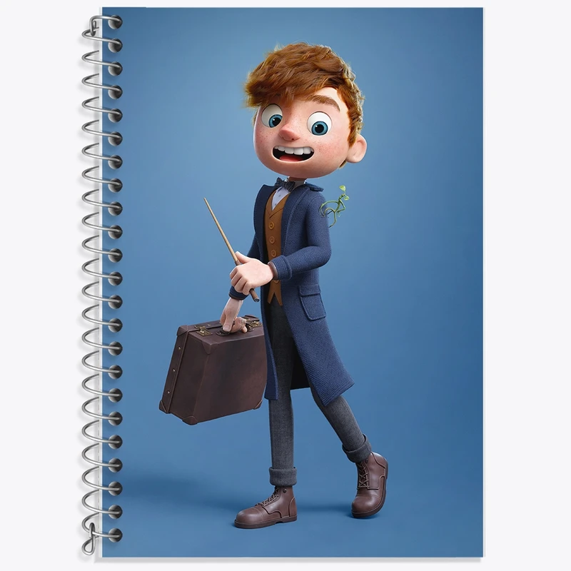 دفتر زبان 50 برگ خندالو مدل دو خط طرح شخصیت کارتونی کد F535