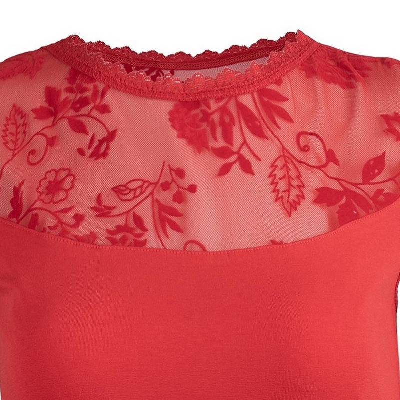 بلوز آستین کوتاه زنانه ایکی ییلدیز مدل 1906K