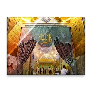 کاشی اطلس آبی طرح اباالفضل عباس  مدل T4619