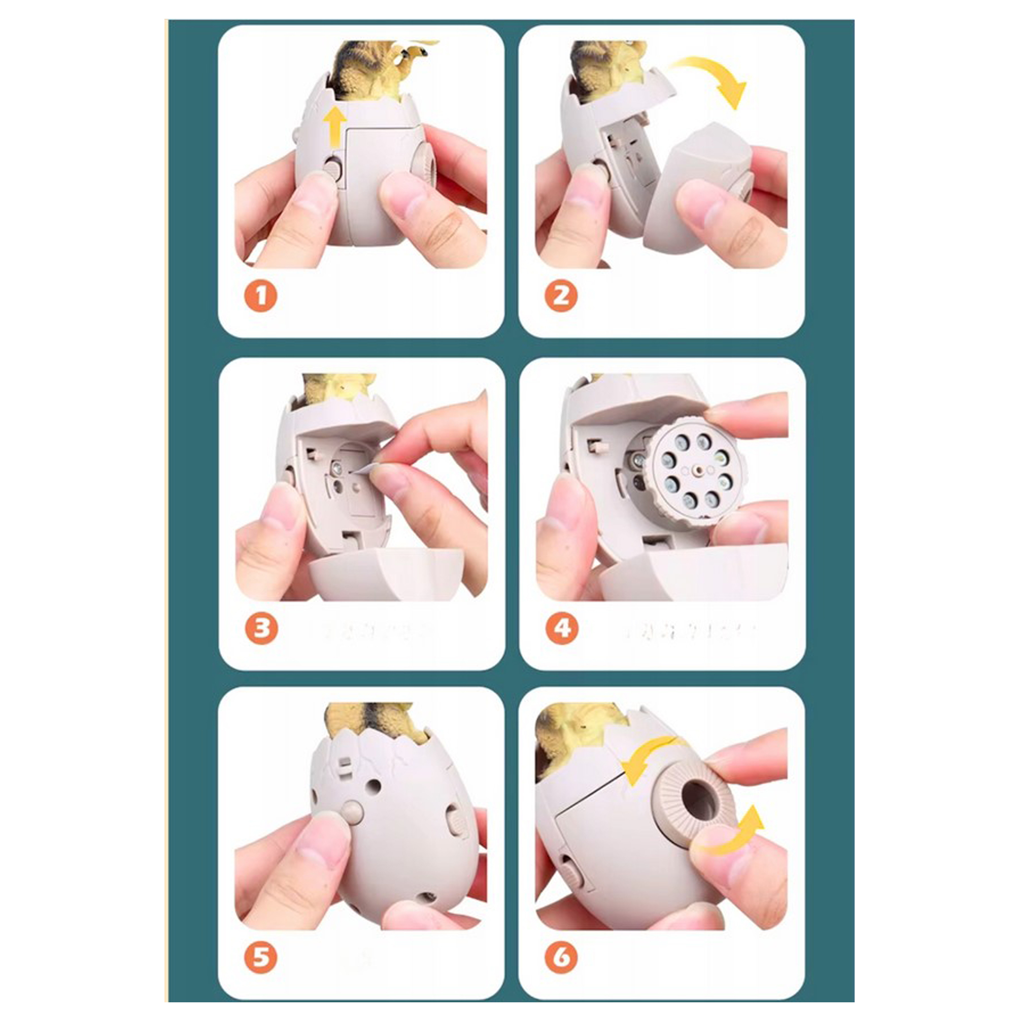 پروژکتور اسباب بازی مدل حیوانات طرح رتیل کد 1084