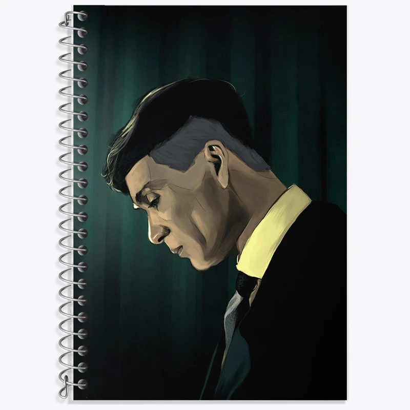 دفتر زبان 50 برگ خندالو مدل دو خط طرح پیکی بلایندرز (Peaky Blinders) کد F1597