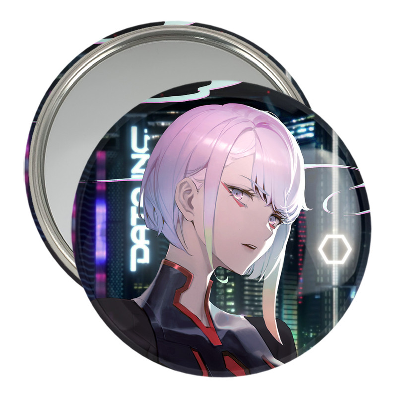 آینه جیبی خندالو مدل لوسی انیمه سایبرپانک کد 23964