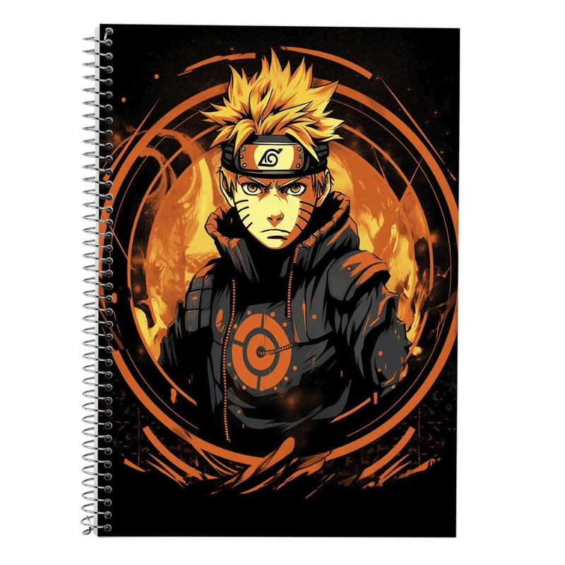 دفتر زبان 50 برگ مدوپد مدل دوخط طرح نارتو narto کد DF10635